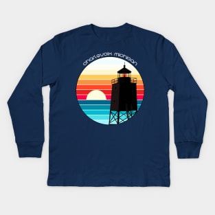 Charlevoix Sunset Kids Long Sleeve T-Shirt